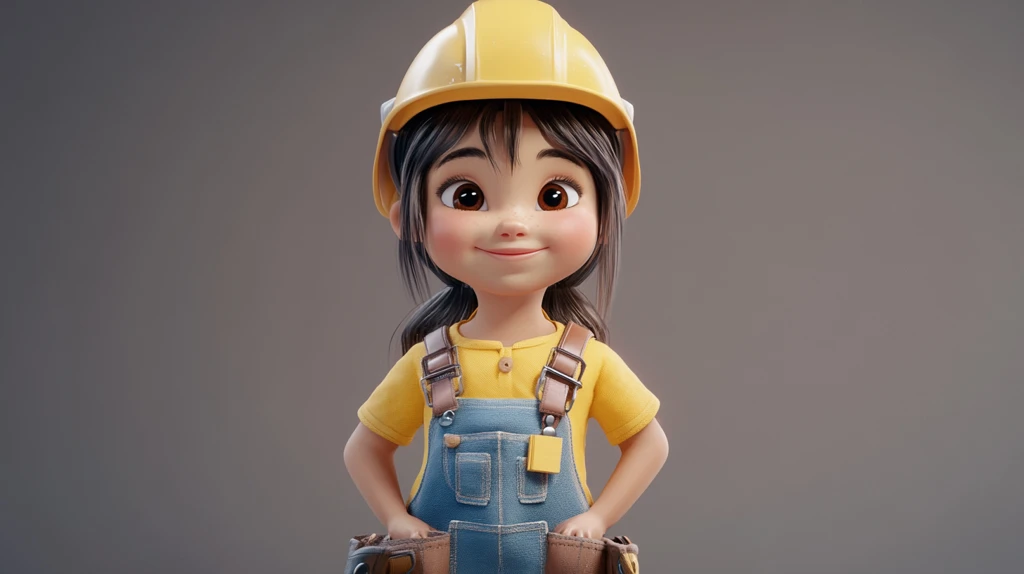 卡通开心工匠头像