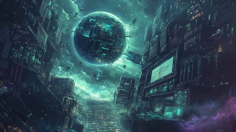 元宇宙科技背景素材