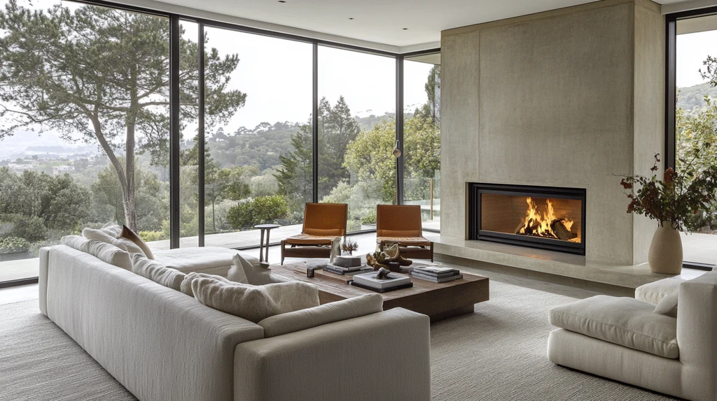 高清豪华卧室壁炉