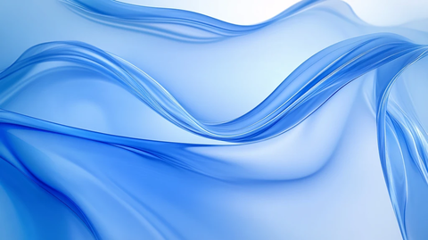 蓝色动感丝绸背景