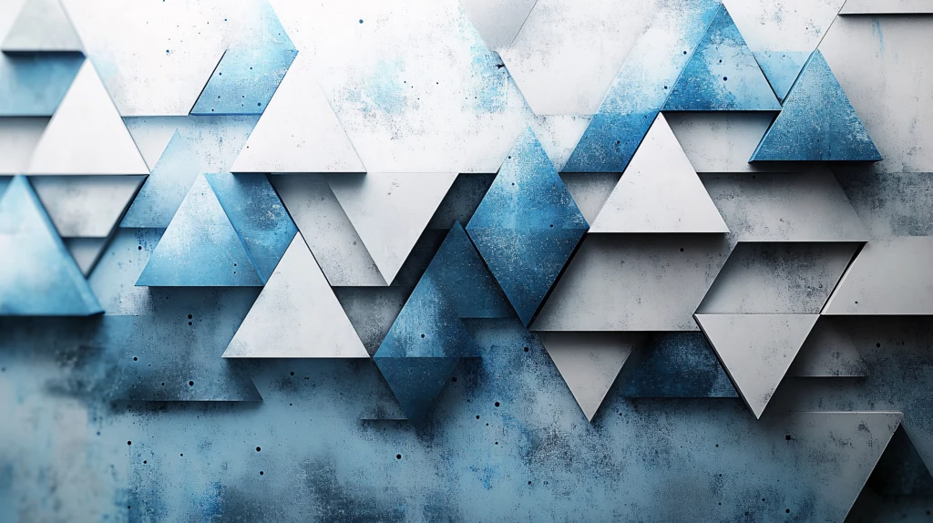 不规则几何背景墙