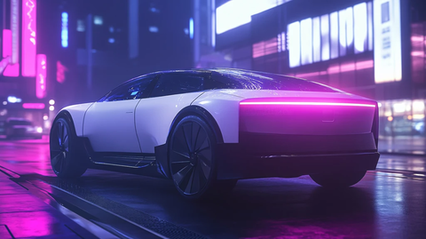 现代科技车展广告