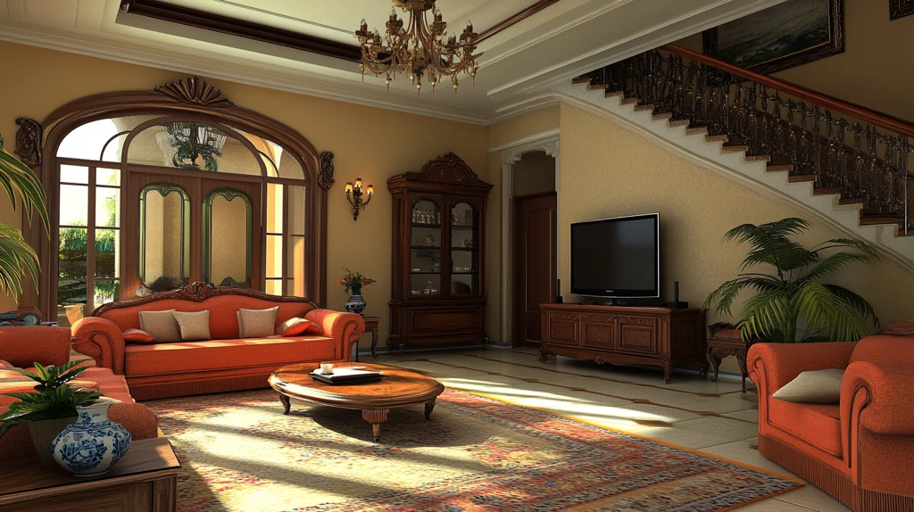 别墅客厅场景