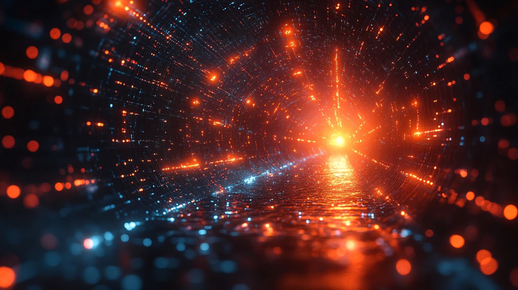 科技光线汇聚背景