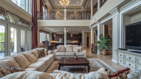 豪宅别墅大客厅