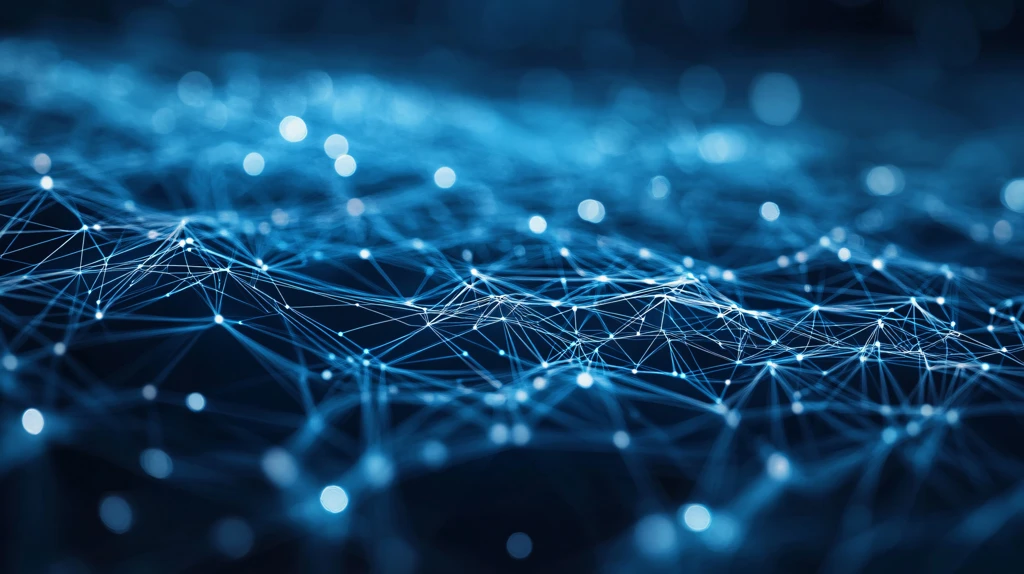 线条网络蓝色背景