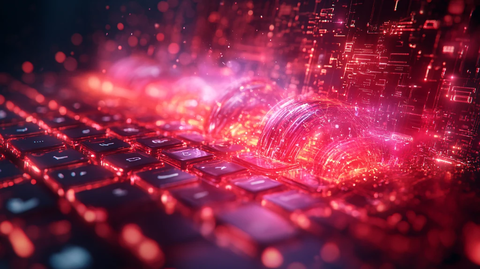 蓝红色科技互联网背景