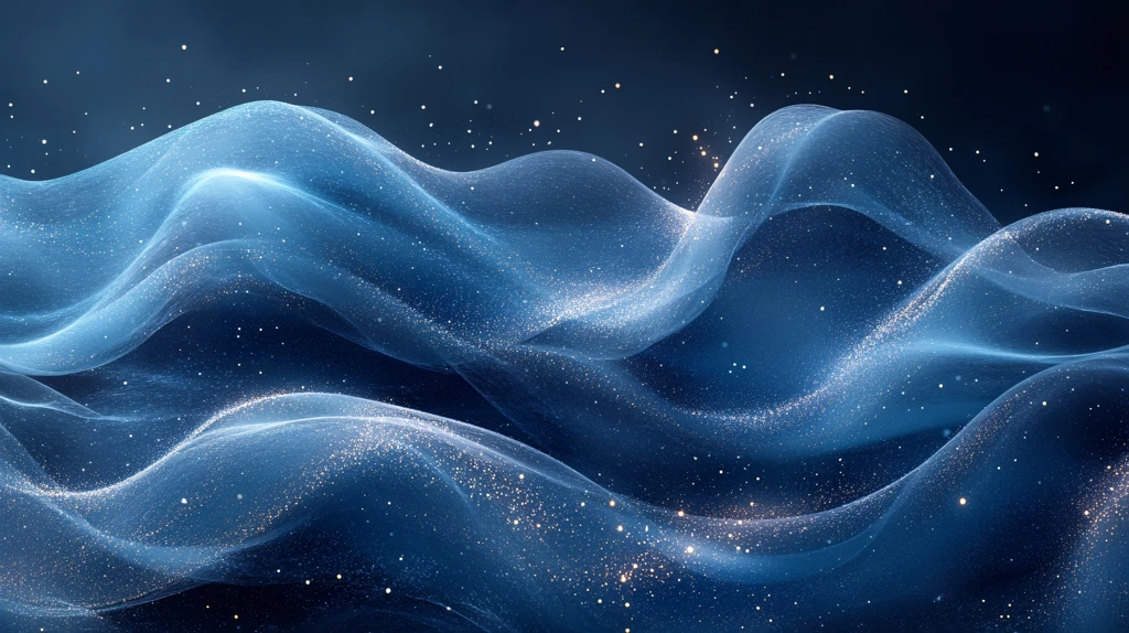 科幻感蓝色流动感背景