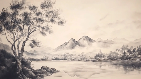 原创独家手绘山水