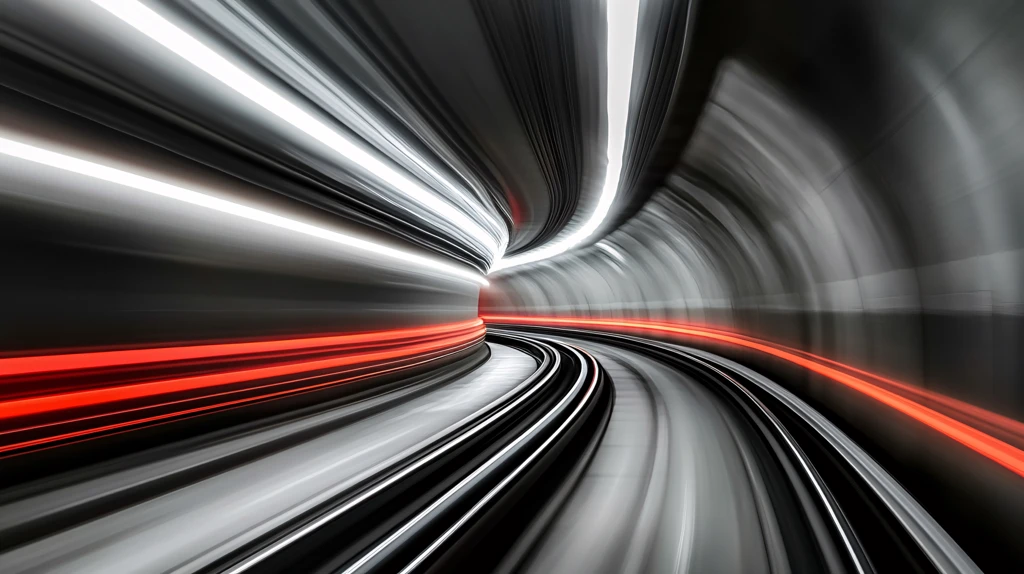 动感的地铁隧道