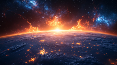 唯美宇宙会议背景