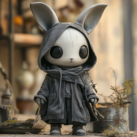 卡通手办玩偶兔