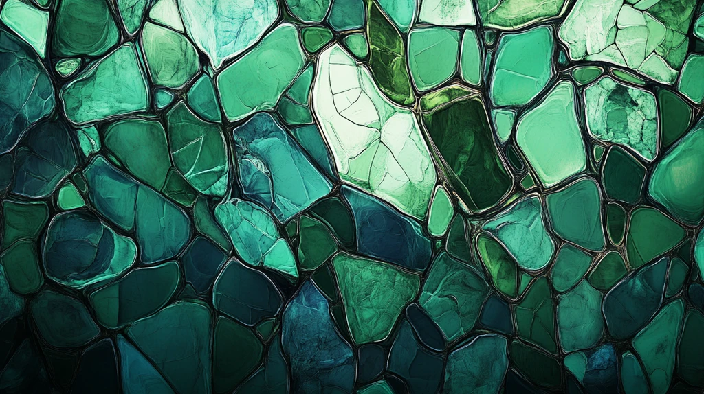 抽象不规则彩色玻璃