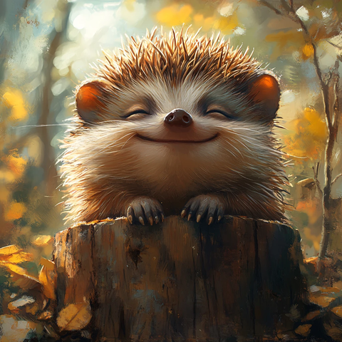 小刺猬临摹
