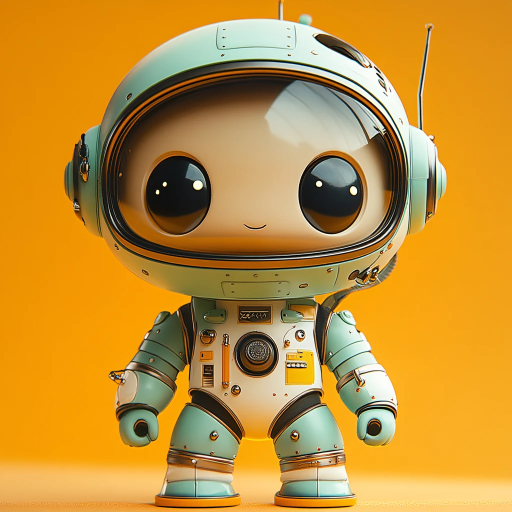 科技感娃娃吉祥物