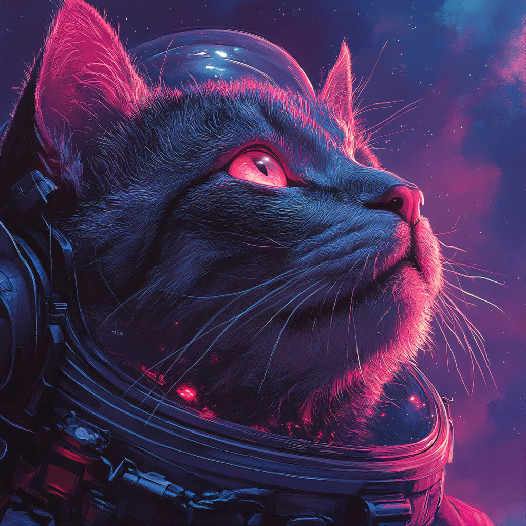 驾驶宇宙飞船的猫