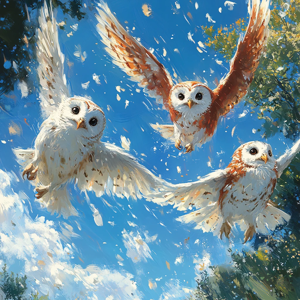 猫头鹰绘本插画