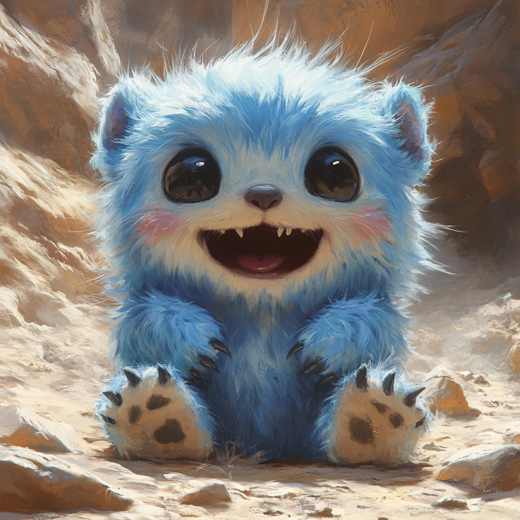 毛茸茸风格插画