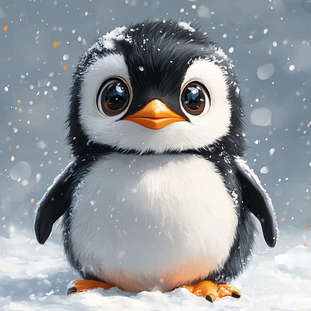 原创卡通小企鹅