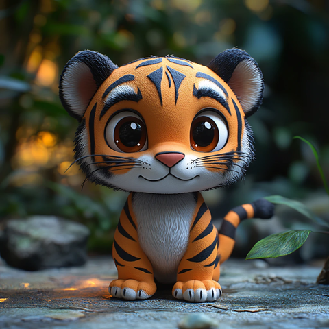 卡通手办玩偶虎