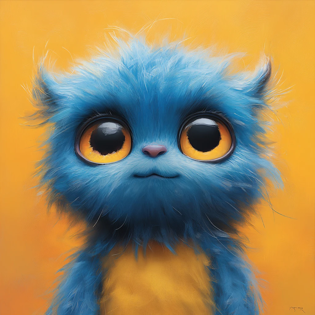 毛茸茸风格插画