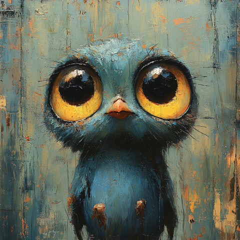 猫头鹰油画
