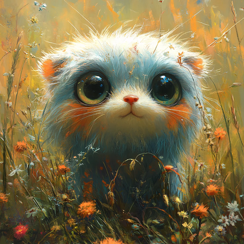 毛茸茸风格插画