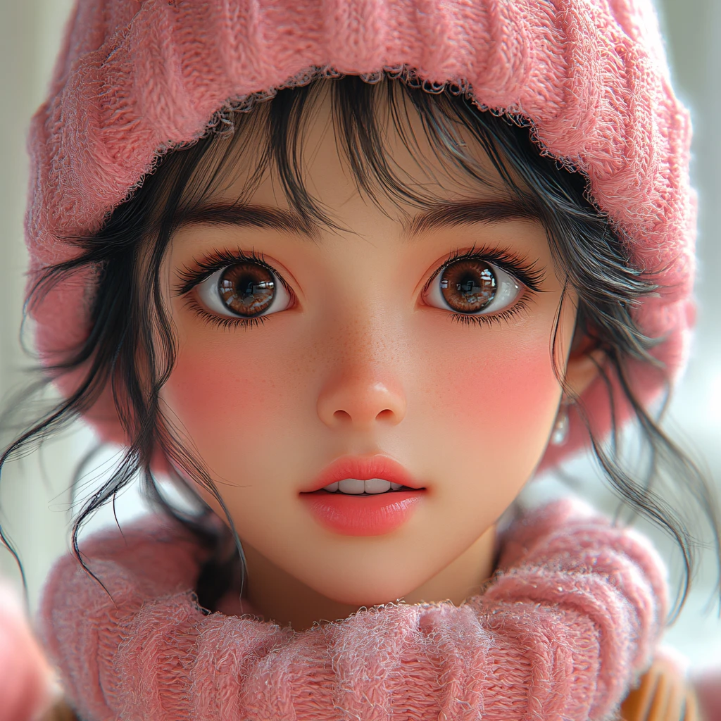 粉红动漫女生背包