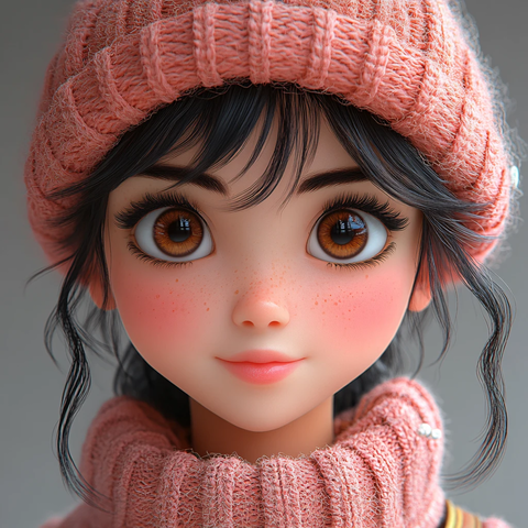 粉色系动漫女生背包