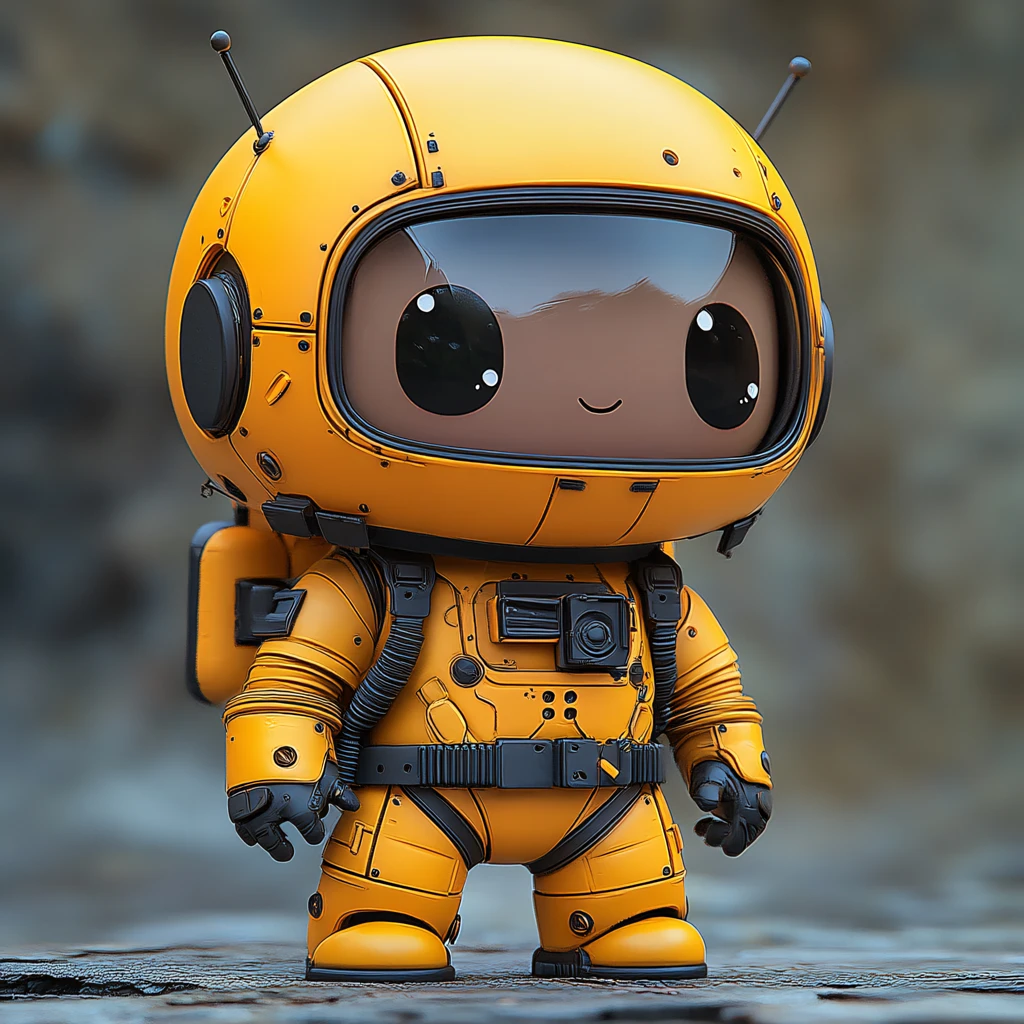 科技感娃娃吉祥物