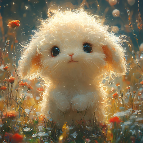 毛茸茸风格插画