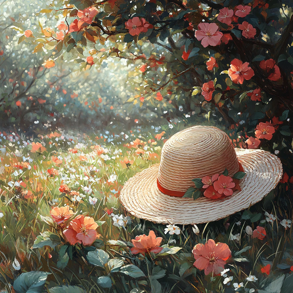 春之风影治愈系小插画