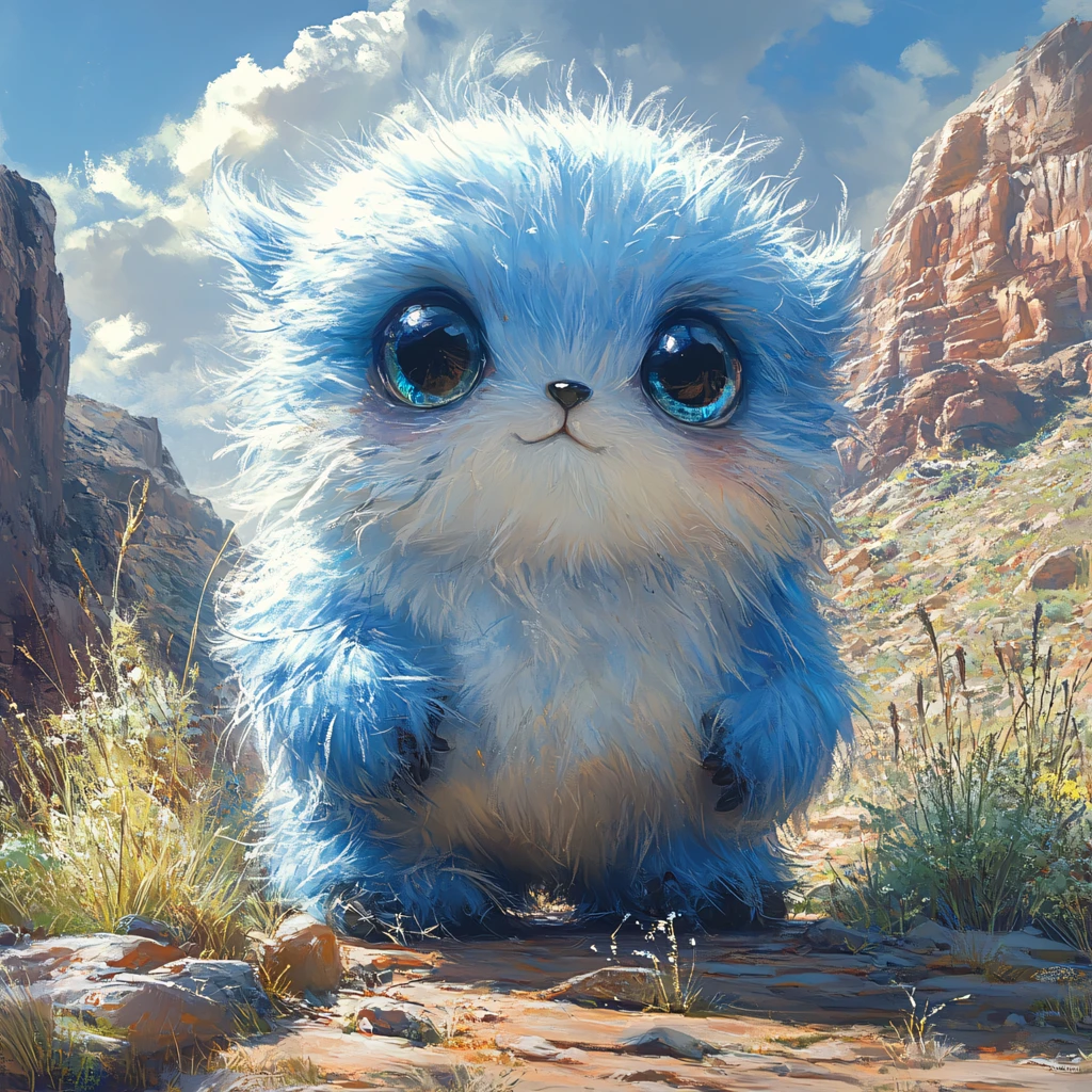 毛茸茸风格插画