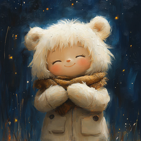 毛茸茸风格插画