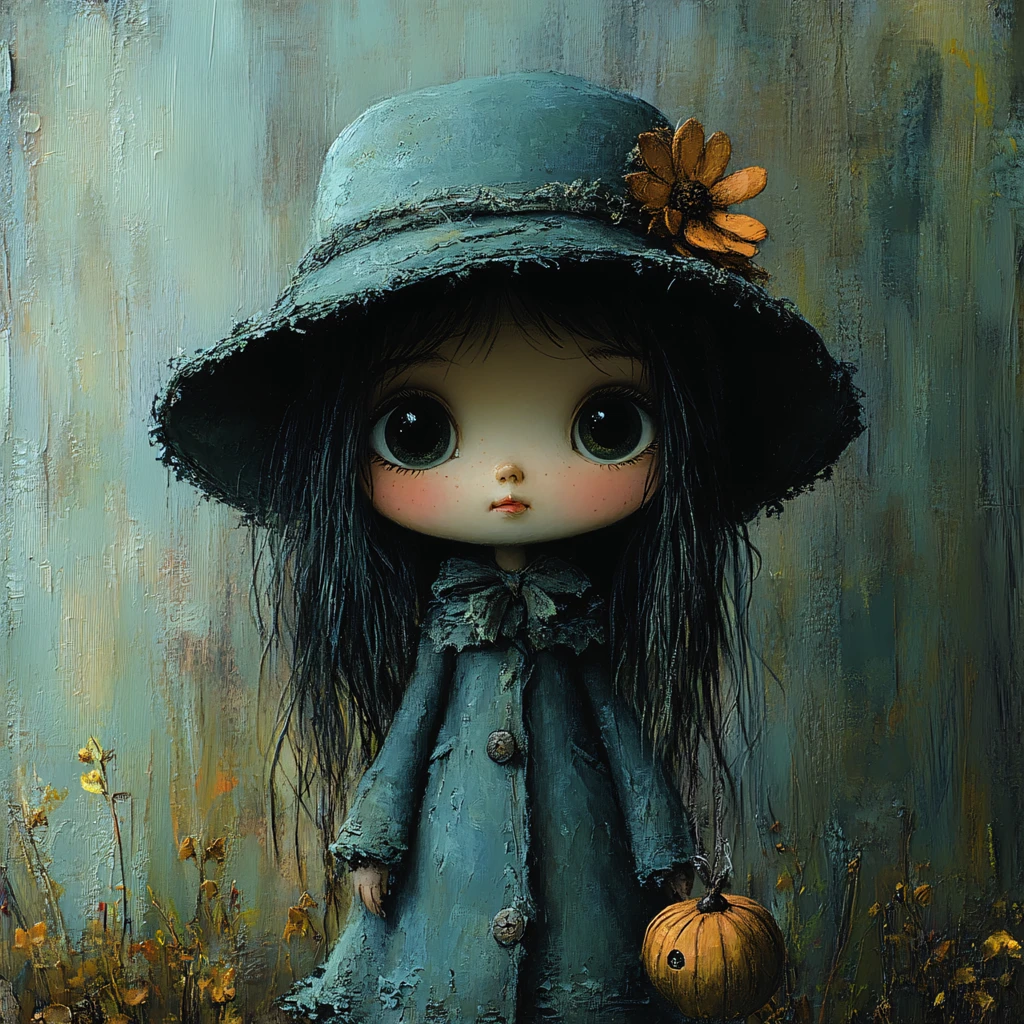 大头娃娃唯美图片