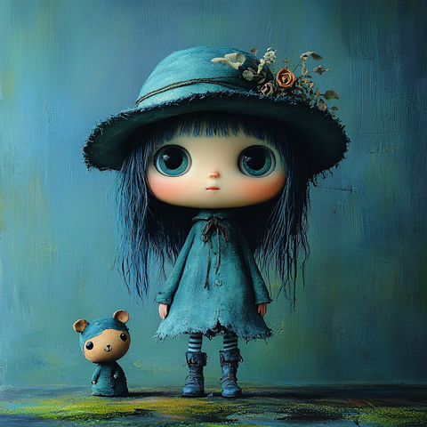 大头娃娃唯美图片