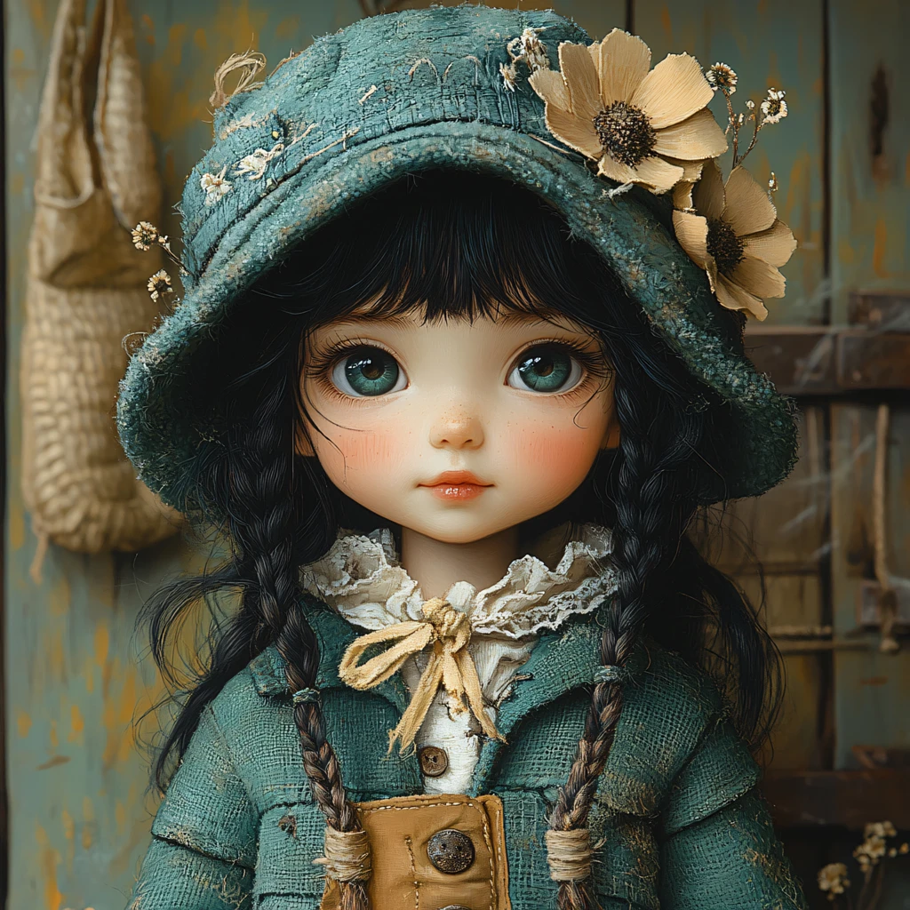 欧式田园铁皮娃娃