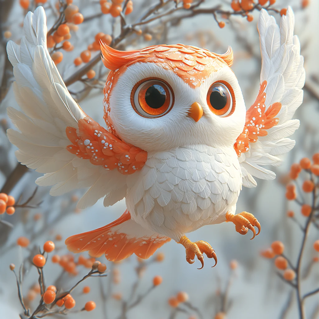 原创卡通猫头鹰