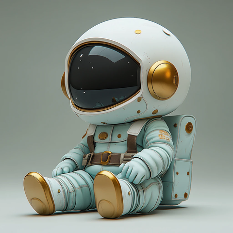 宇航员卡通模型