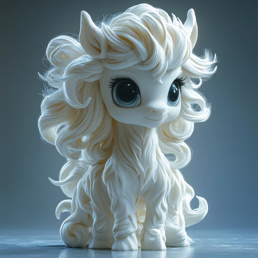 白色彩虹小马盲盒玩具