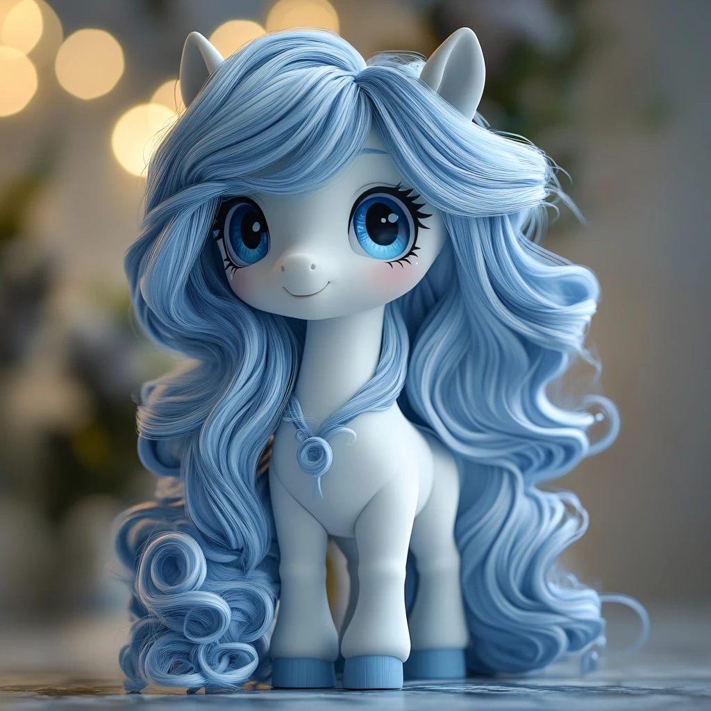 白色彩虹动物模型