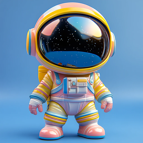 宇航员卡通模型