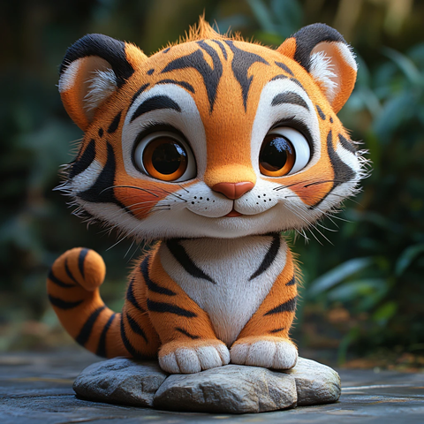 卡通手办玩偶虎