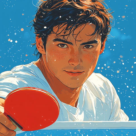 个人原创插画运动员