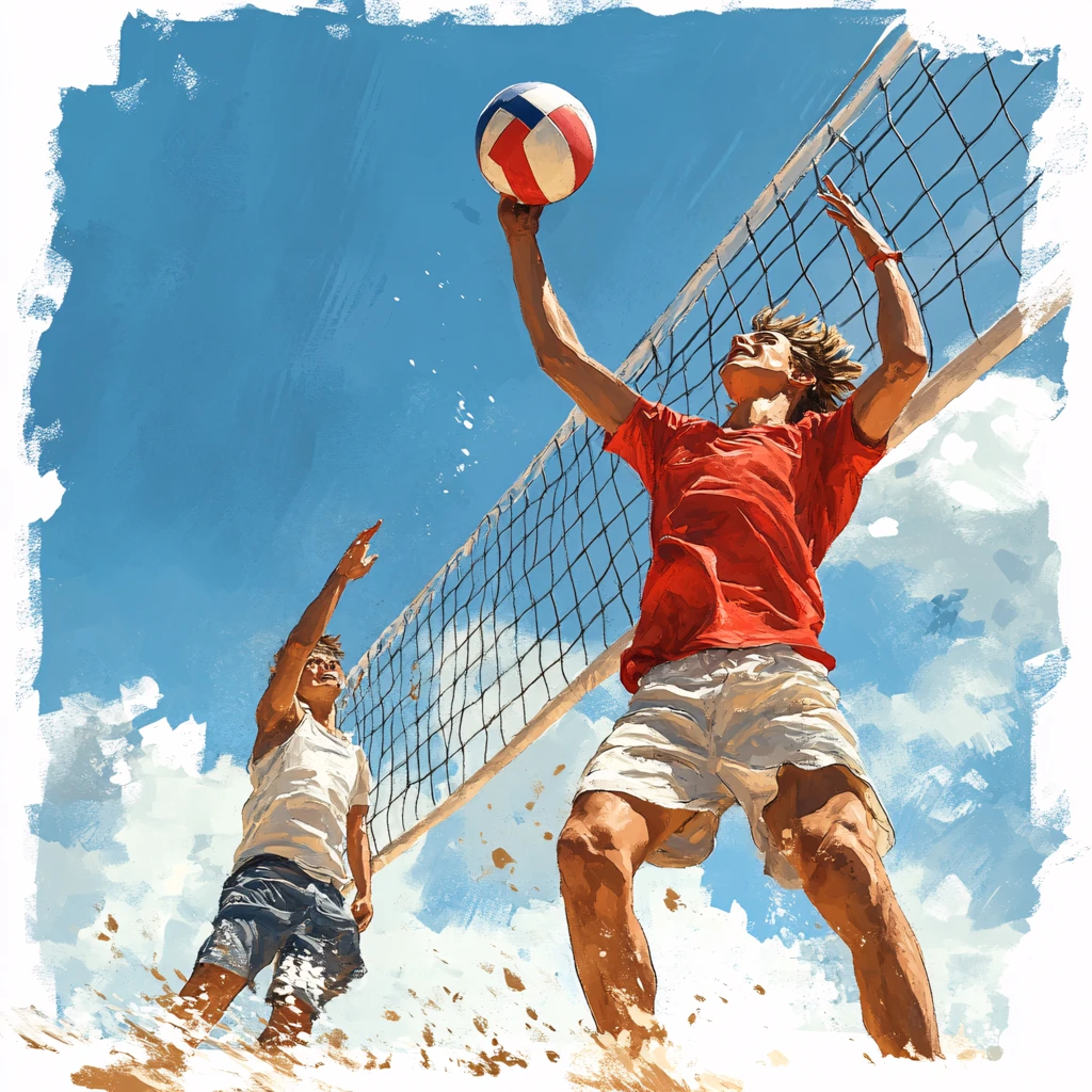 排球插画
