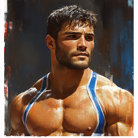 个人原创插画运动员