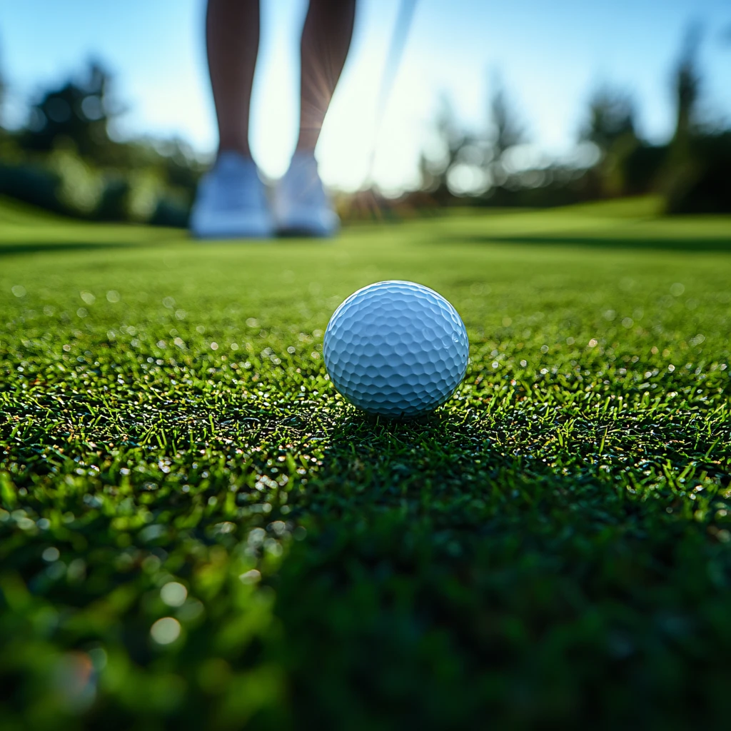 前景聚焦高尔夫球