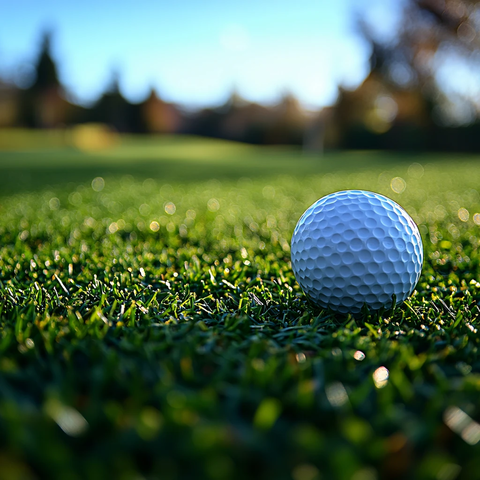 前景聚焦高尔夫球