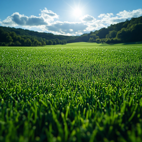 绿油油的小麦地