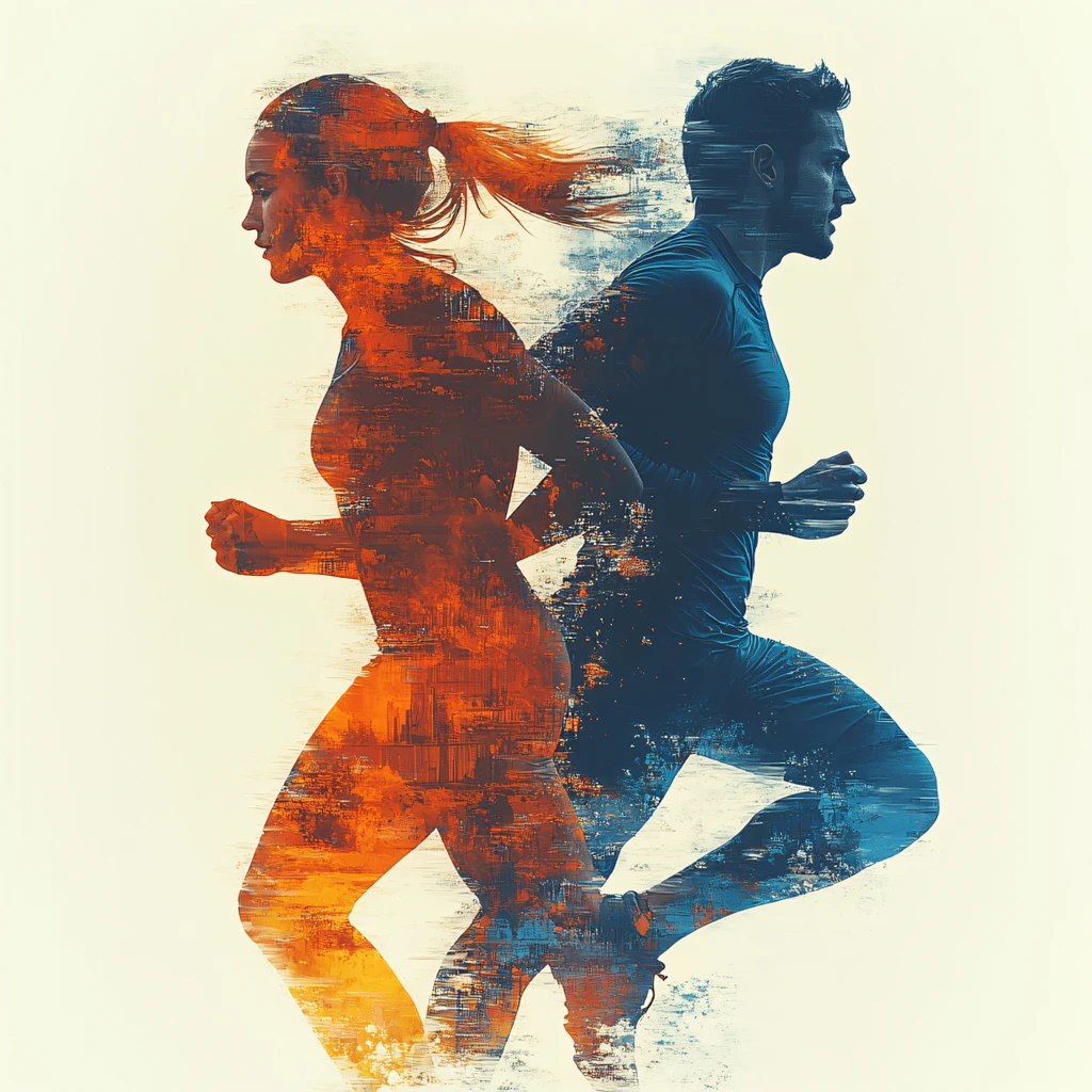 奔跑跑步运动背景